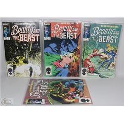 FLAT W/MARVEL #1 TO #4 BEAUTY AND THE