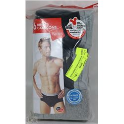 PACK OF NEW SIX MENS BRIEFS SIZE XL