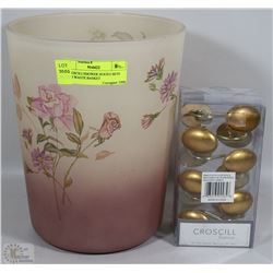 2 CROSCILI SHOWER HOOKS SETS WITH WASTE BASKET