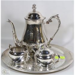 VINTAGE  SILVER PLATED TEA SET