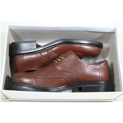 PAIR OF BROWN PROTOCOL SIZE 9M MENS SHOES