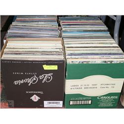 LOT OF 6 BOXES OF ASSORTED RECORDS