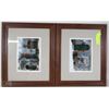 Image 1 : LOT OF 2 FRAMED PHOTO PICTURE FRAMES