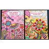 Image 1 : LOT OF 2 ADULT COLORING BOOKS