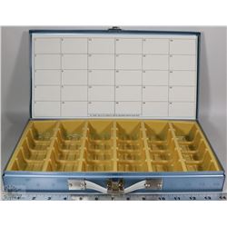 METAL COLLECTOR COIN CASE