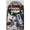 Image 1 : BOX W/OILER'S COLLECTIBLES INCL. WREATH,