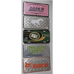 LOT OF 5 COLLECTOR LICENSE PLATES INCL EDMONTON