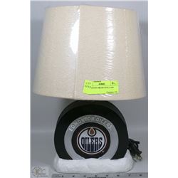 EDMONTON OILERS PUCK LAMP