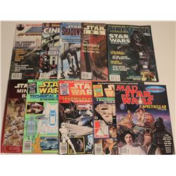 10 STAR WARS COLLECTOR MAGAZINES