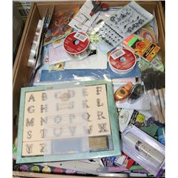 XL FLAT OF NEW SCRAPBOOKING SUPPLIES,PUNCHES