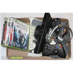 XBOX 360 GAMES AND ACCESSORIES INCL 2 WIRELESS