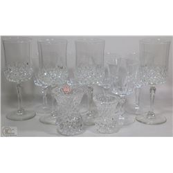 LOT OF CRYSTAL GLASSES