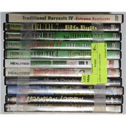 LOT OF 11 BIG GAME DVDS