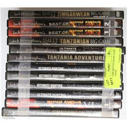 LOT OF 19 JIM BRITTINGHAM GAME HUNTING DVDS