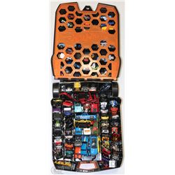 HOT WHEEL CASE & APPROX 100 HOT WHEEL CARS