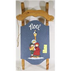 WOODEN DECORATIVE SLED