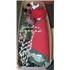 Image 1 : BOX WITH CHRISTMAS TREE ,LIGHTS ,TREE APRON ETC