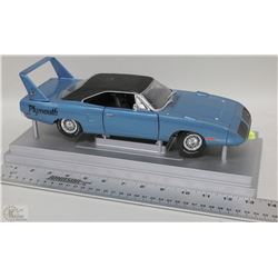 PLYMOUTH DIE CAST SCALE 1:18 SUPER BIRD BLUE