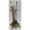 Image 1 : SOLID BRASS VINTAGE FIREPLACE UTENSIL SET