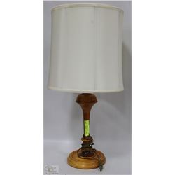 ASSORTED WOOD BASE LAMP