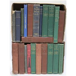 2 BOXES OF VINTAGE BOOKS AS EARLY AS 1918