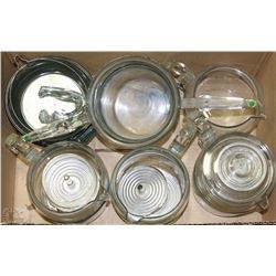 BOX OF MISC GLASS KITCHEN WARE