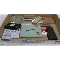 LOT WITH COLLECTOR CIGARETTE CASES, LIGHTERS,