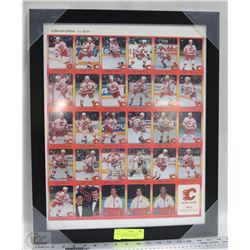 RARE FRAMED 1990 CALGARY FLAMES PICTURE #435/500