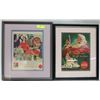 Image 1 : LOT OF 2 FRAMED 16X20 1950'S COCA-COLA ADS