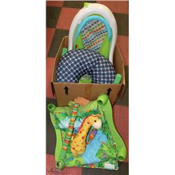 BOX WITH MISC BABY ITEMS