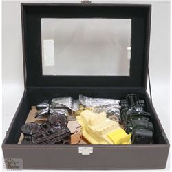 LOT OF 4 VINTAGE CAR MENS COLOGNE BOTTLES