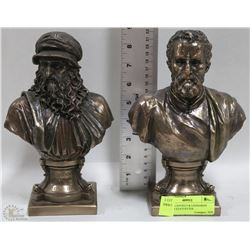 MICHELANGELO & LEONARDO DAVINCI STATUETTES