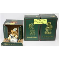 3-BOYDS BEARS "ROSALIE BEARHEARS-LOVE IS IN THE