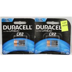 2 DURACELL 3V CR17355 ULTRA LITHIUM BATTERIES