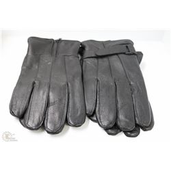 2 PACK OF MENS LEATHER GLOVES SIZE MEDIUM