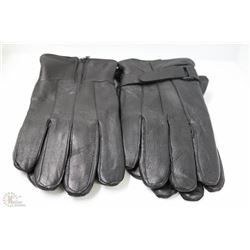 2 PACK OF MENS LEATHER GLOVES SIZE MEDIUM