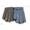 Image 1 : 2 PACK OF MENS LEATHER GLOVES SIZE LARGE