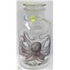Image 1 : NEW XL GLASS CANNISTER WITH OCTOPUS