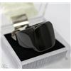Image 1 : UNISEX STAINLESS STEEL SIGNET BIKER SQUARE RING
