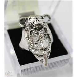 MEN'S HEAVY STAINLESS STEEL SKULL RING