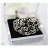 Image 1 : MEN'S HEAVY STAINLESS STEEL SKULL RING