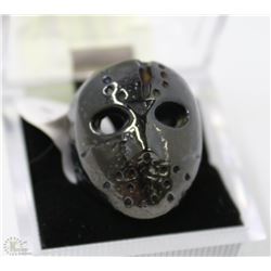 JASON" FROM FRIDAY THE 13TH STEEL BLACK RING