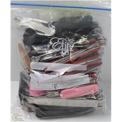 BAG OF ASSORTED POCKET KNIVES