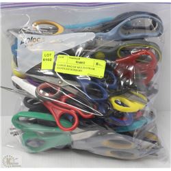 LARGE BAG OF MULTICOLORED SCISSORS