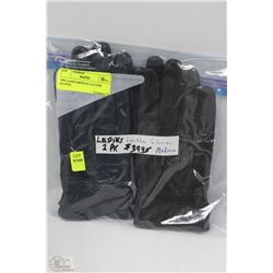 2 PACK OF LADIES LEATHER GLOVES SIZE MEDIUM