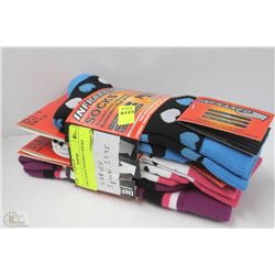 3 PACK OF LADIES INFRARED HEAT WAVE SOCKS