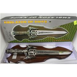 STEEL SWORD/KNIFE WITH DISPLAY HANGER