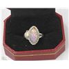 Image 1 : STERLING SILVER RING WITH OPAL LIKE STONE