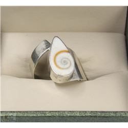 STAMPED 925 RING WITH STONE SIZE  7.5