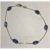Image 1 : #2-14K WHITE GOLD TANZANITE BRACELET